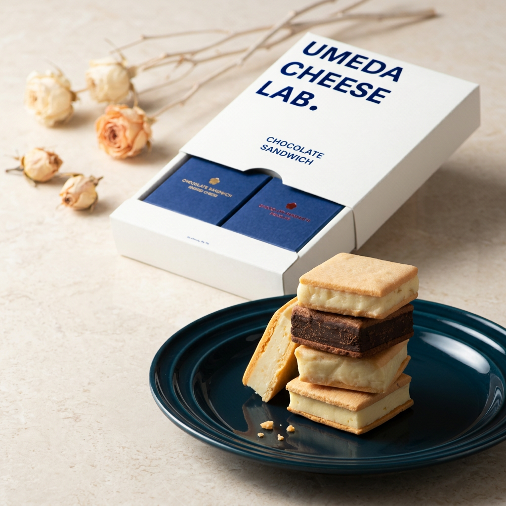 ウメダチーズラボ チョコレートサンドウィッチ 4個入 – ウメダチーズ
