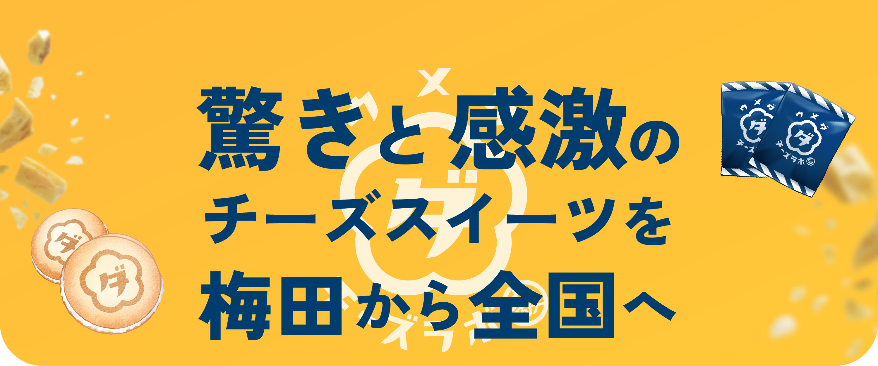 驚きと感激のチーズスイーツを梅田から全国へ