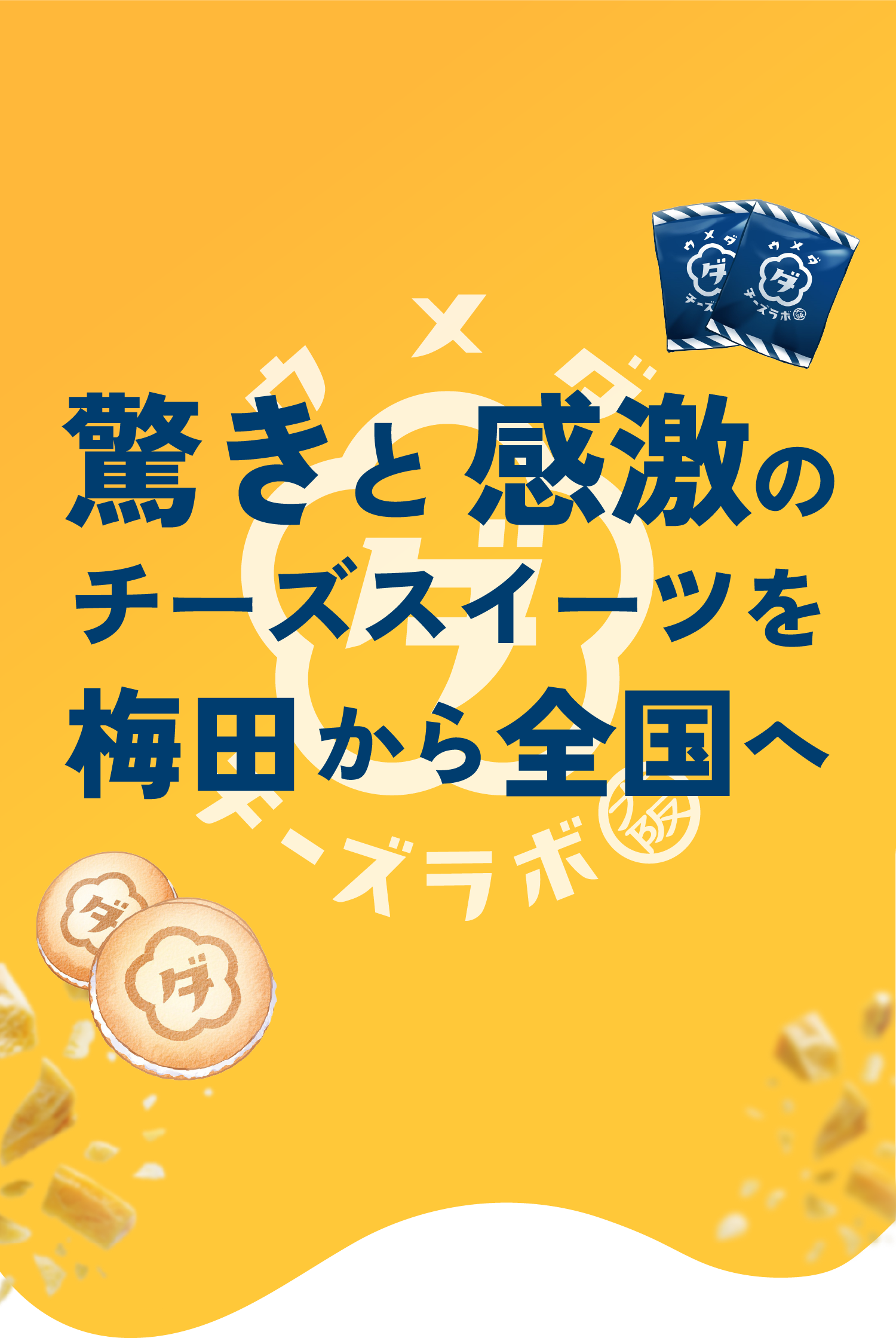 驚きと感激のチーズスイーツを梅田から全国へ